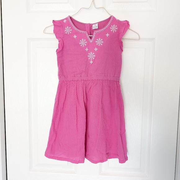sz:5 Carter's girls magenta floral summer dress - Picture 4 of 5